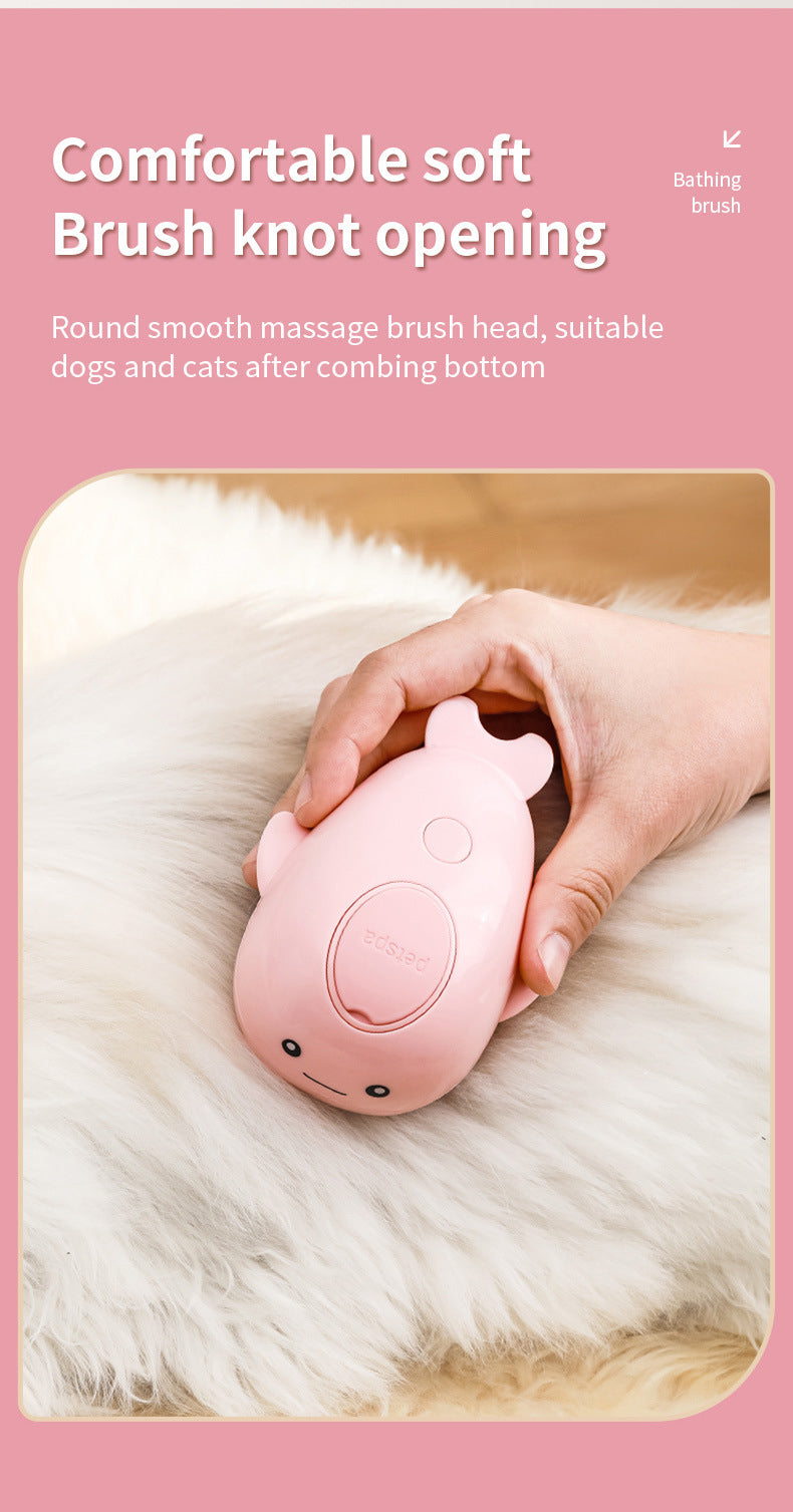 New rechargeable 3 In1 Steamy Pet Cat Brush Cleanser Vapor Pet Spray Comb grooming shedding Cat Steam Brush